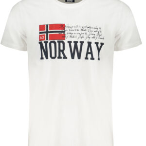 NORWAY 1963 T-SHIRT MANICHE CORTE UOMO BIANCO