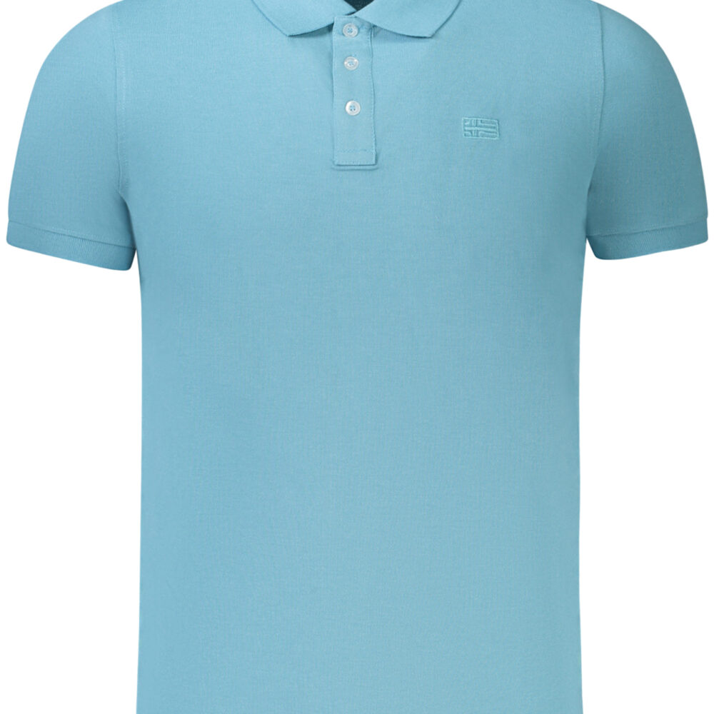 NORWAY 1963 POLO MANICHE CORTE UOMO AZZURRO