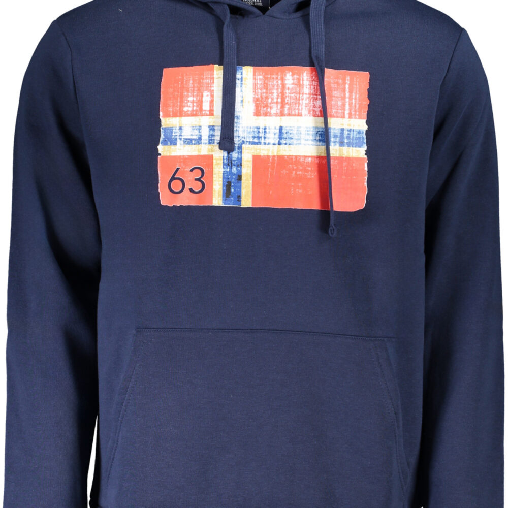 NORWAY 1963 FELPA SENZA ZIP UOMO BLU