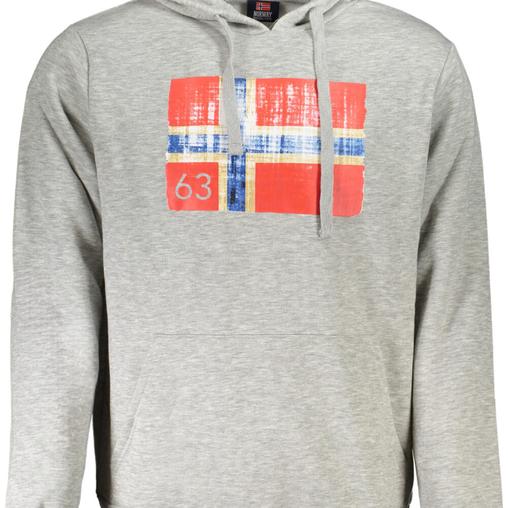 NORWAY 1963 FELPA SENZA ZIP UOMO GRIGIO