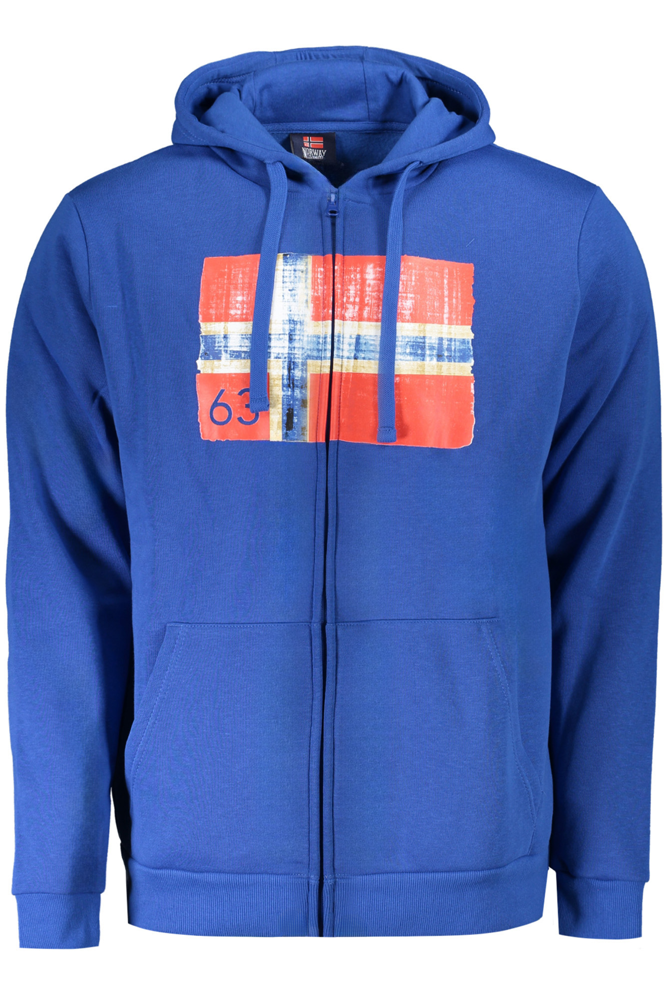 NORWAY 1963 FELPA CON ZIP UOMO BLU