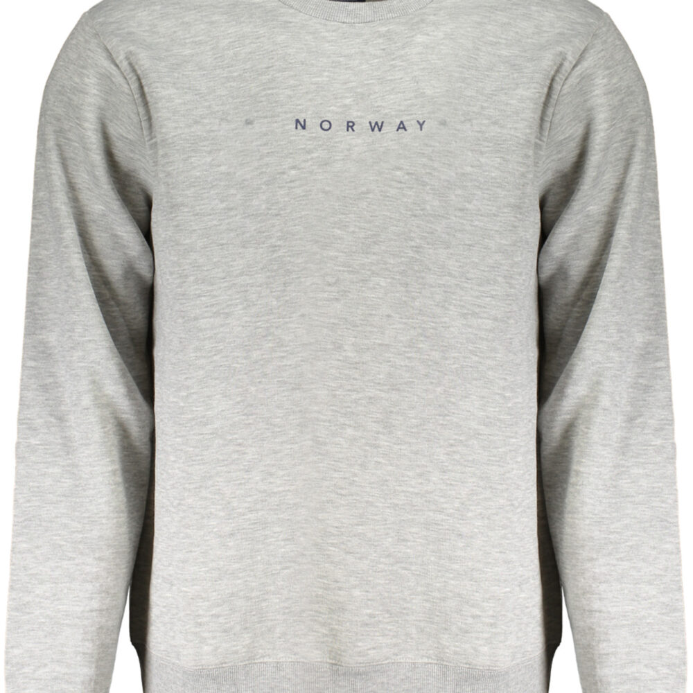 NORWAY 1963 FELPA SENZA ZIP UOMO GRIGIO