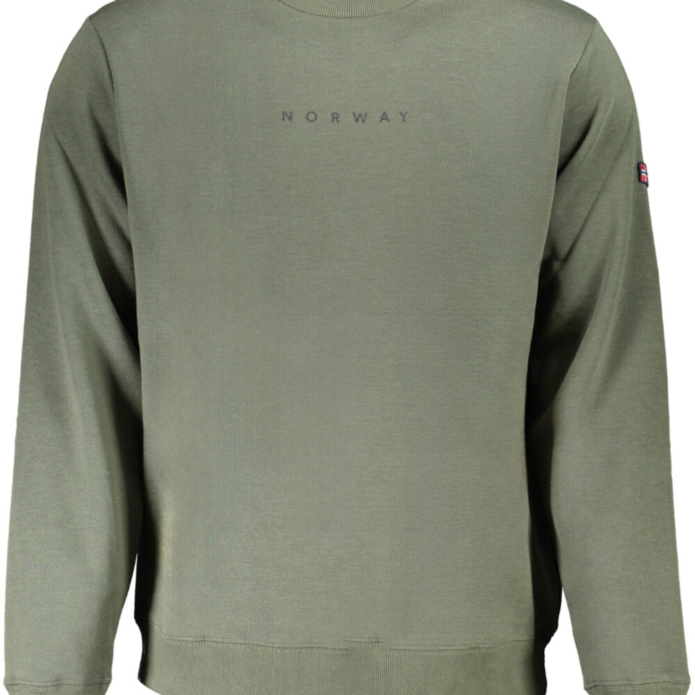 NORWAY 1963 FELPA SENZA ZIP UOMO VERDE