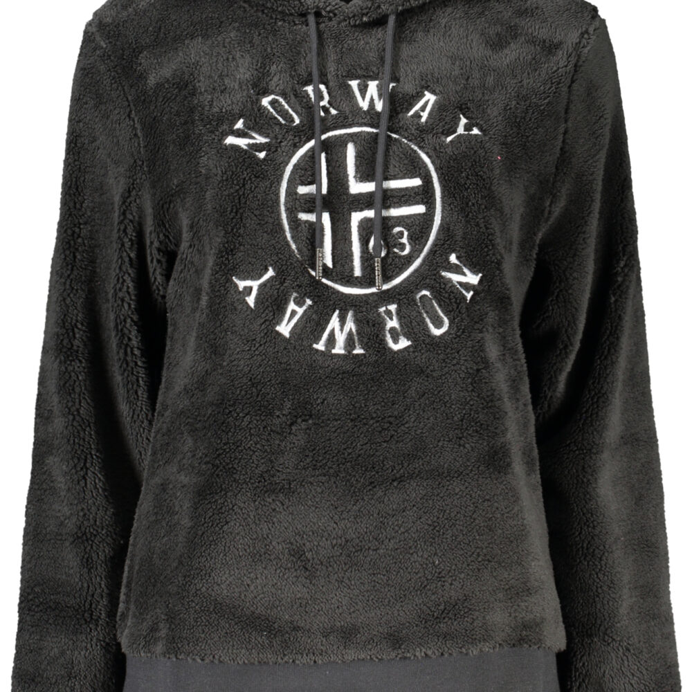 NORWAY 1963 FELPA SENZA ZIP DONNA NERO