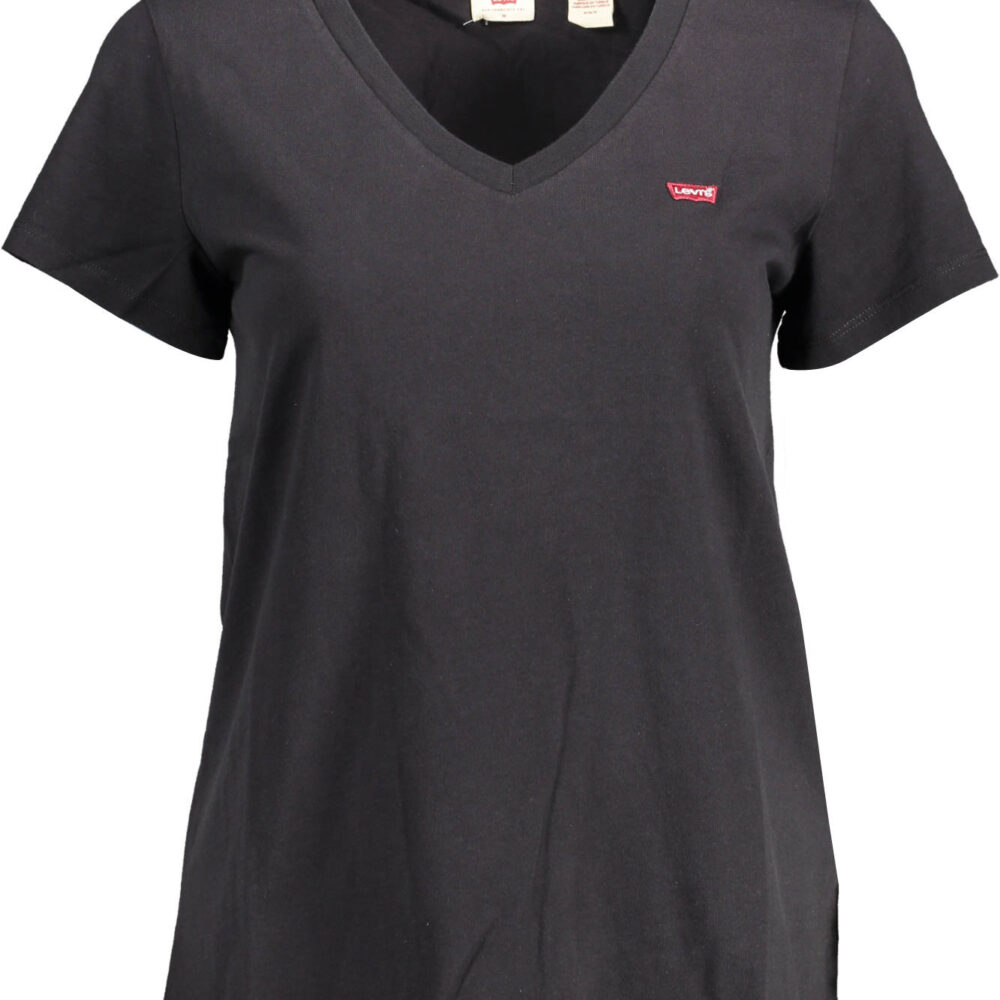 LEVI'S T-SHIRT MANICHE CORTE DONNA NERO