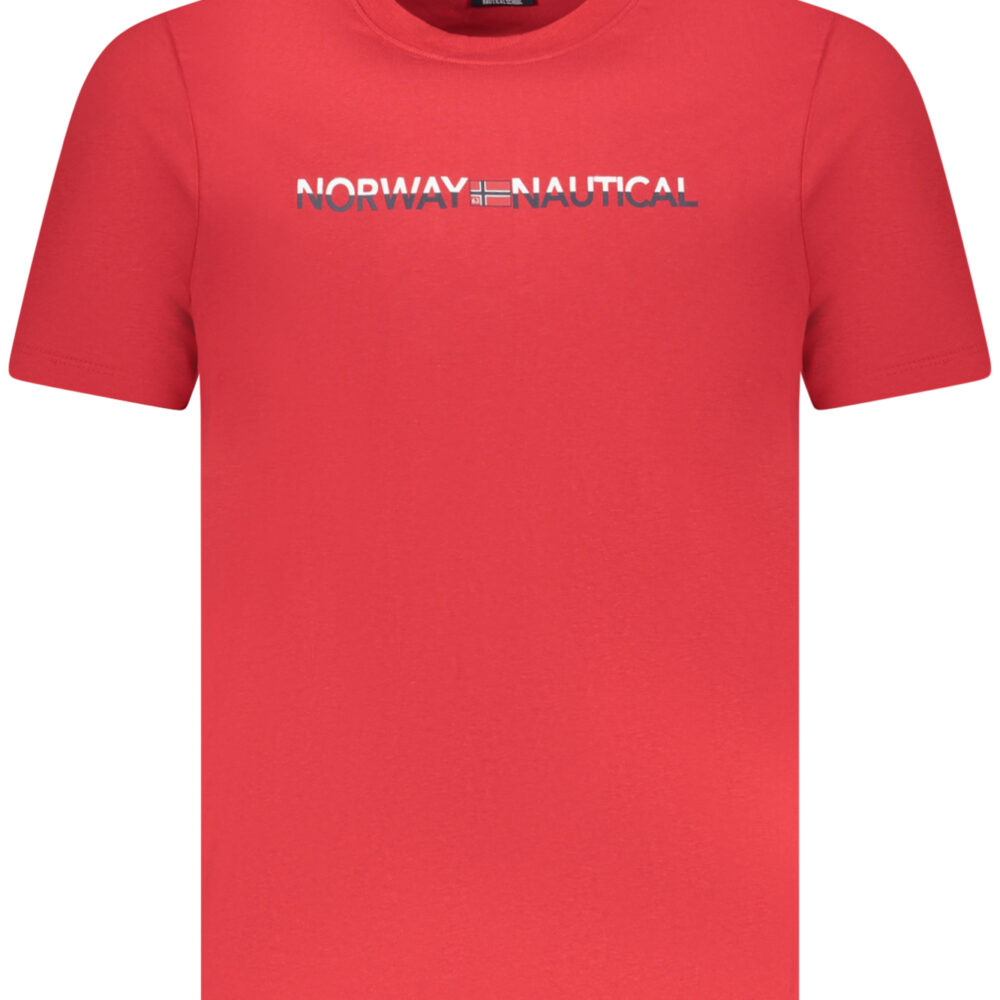 NORWAY 1963 T-SHIRT MANICHE CORTE UOMO ROSSO