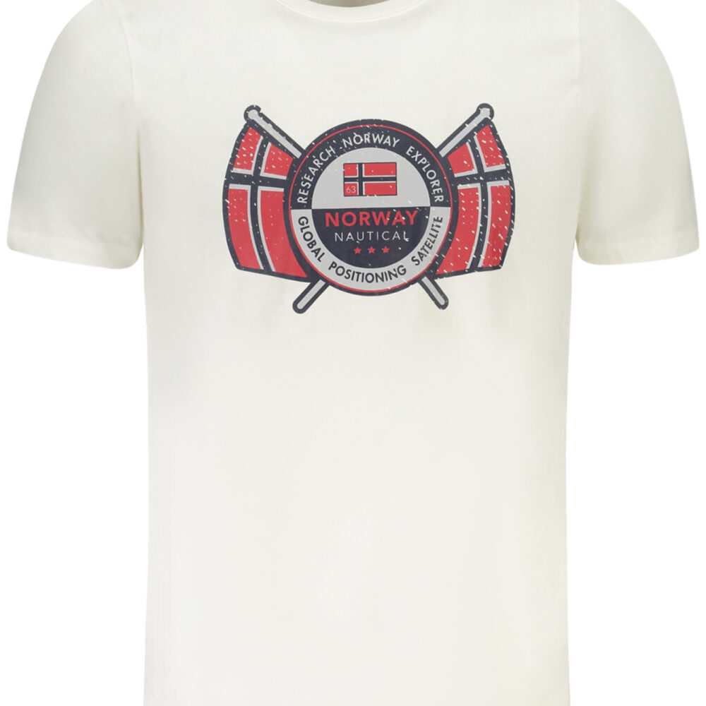 NORWAY 1963 T-SHIRT MANICHE CORTE UOMO BIANCO