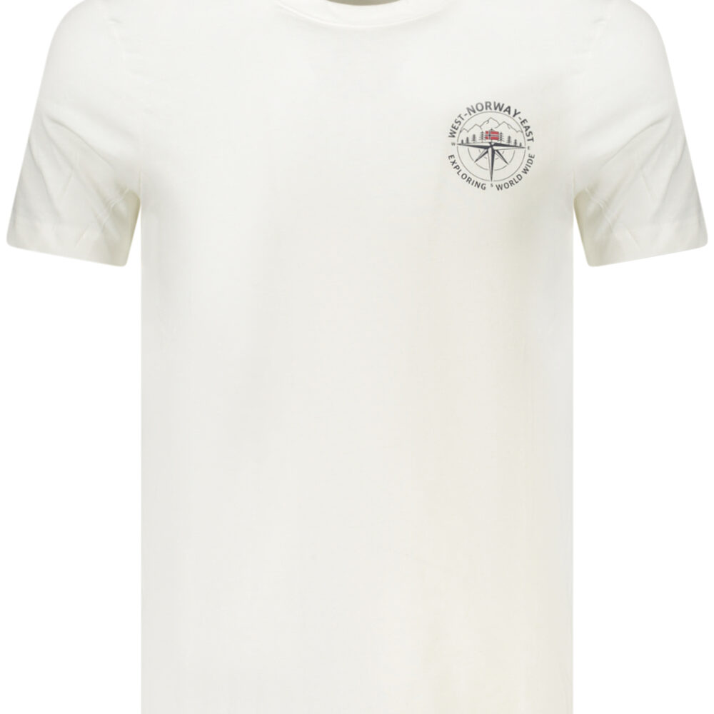 NORWAY 1963 T-SHIRT MANICHE CORTE UOMO BIANCO