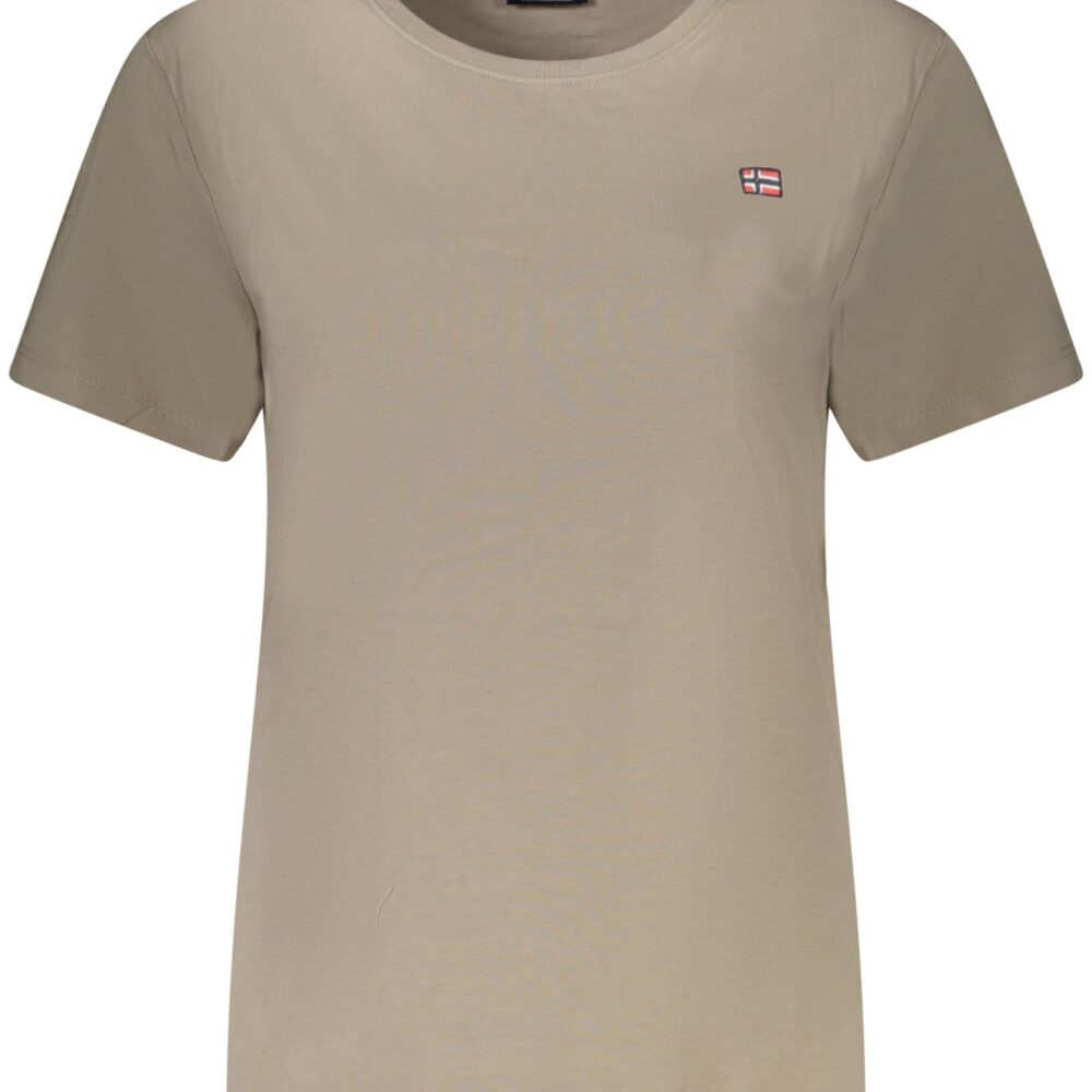 NORWAY 1963 T-SHIRT MANICHE CORTE DONNA BEIGE
