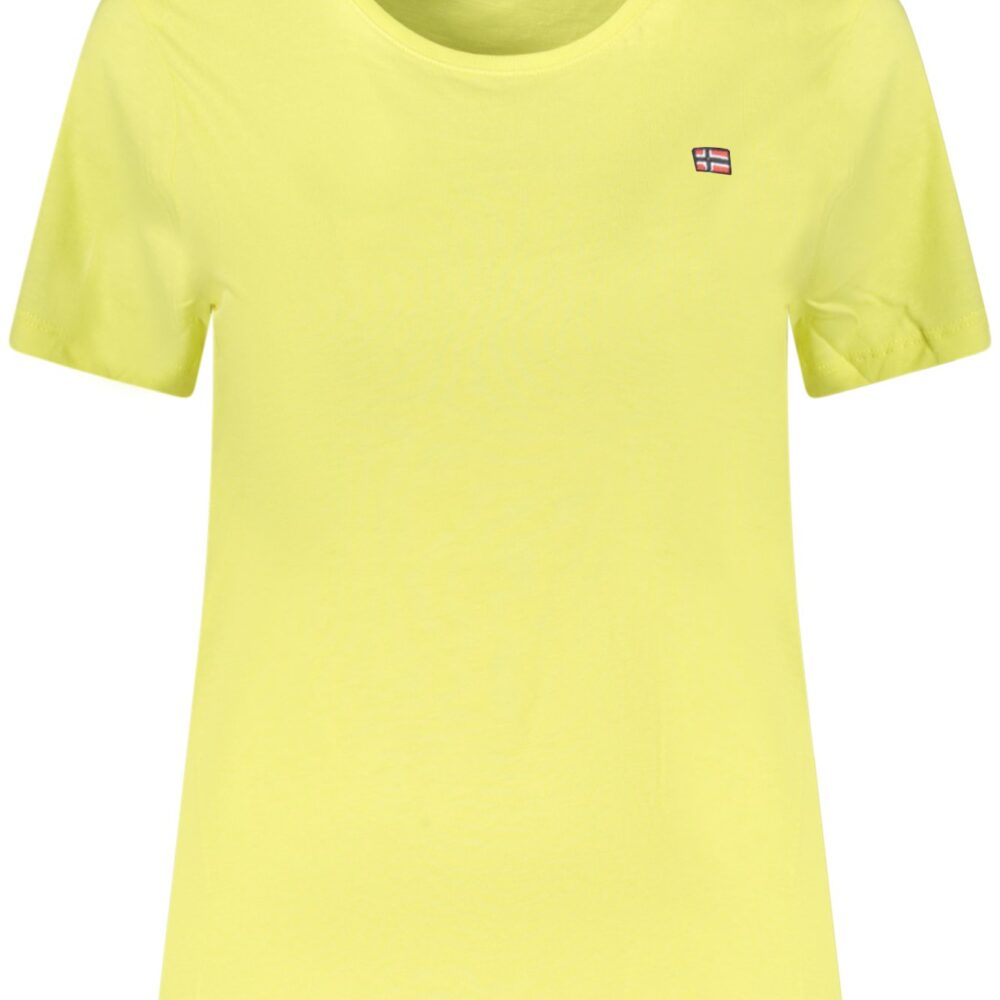 NORWAY 1963 T-SHIRT MANICHE CORTE DONNA GIALLO