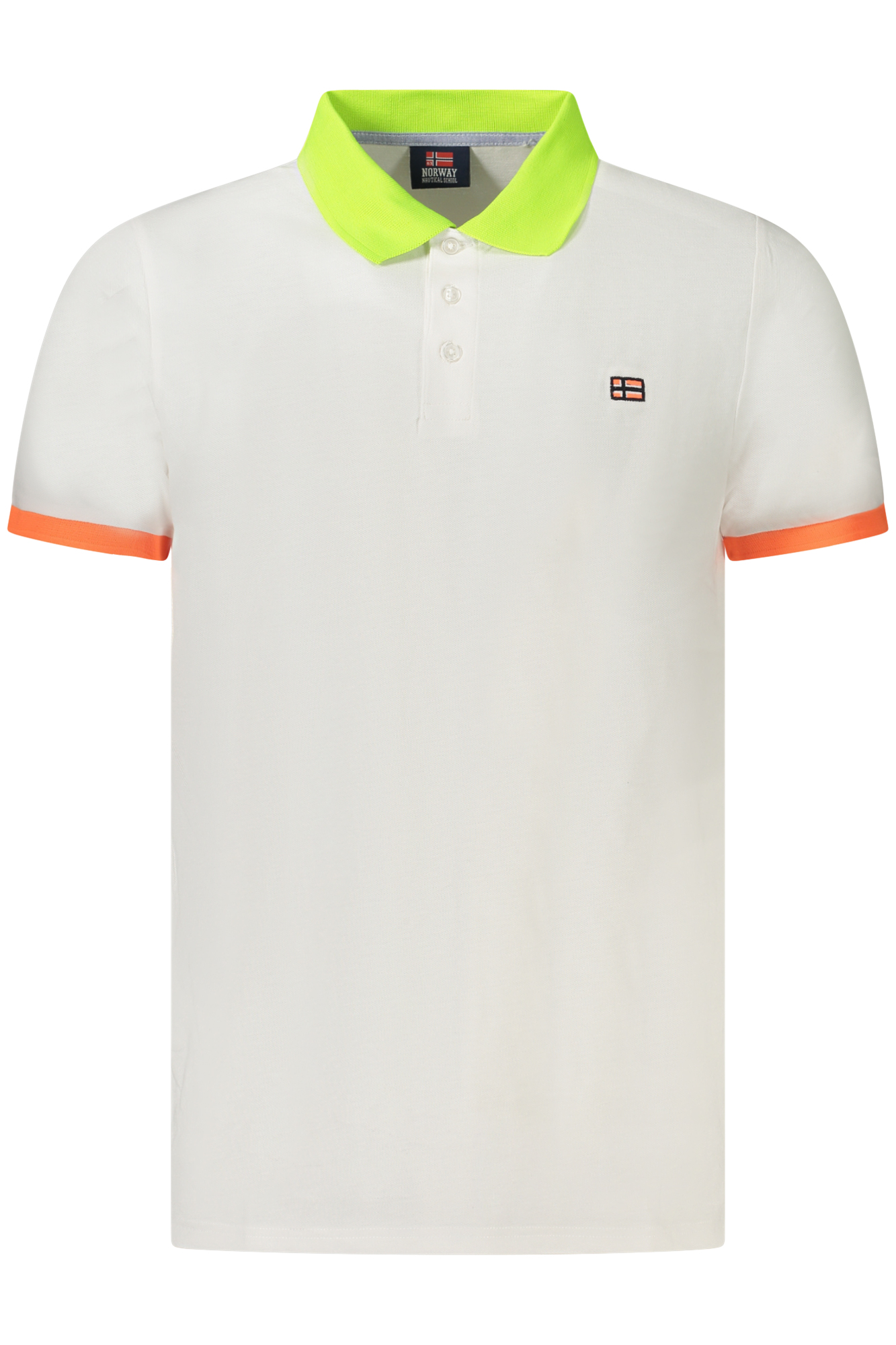 NORWAY 1963 POLO MANICHE CORTE UOMO BIANCO