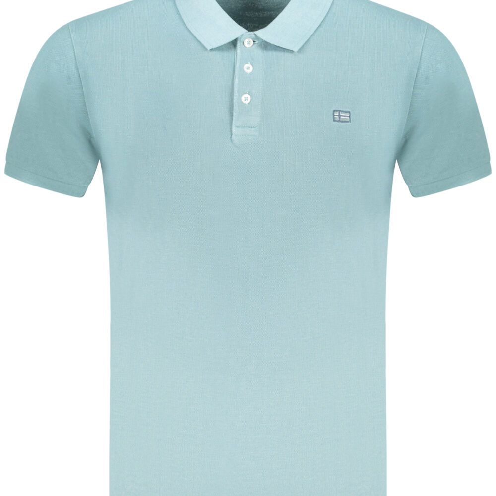 NORWAY 1963 POLO MANICHE CORTE UOMO AZZURRO