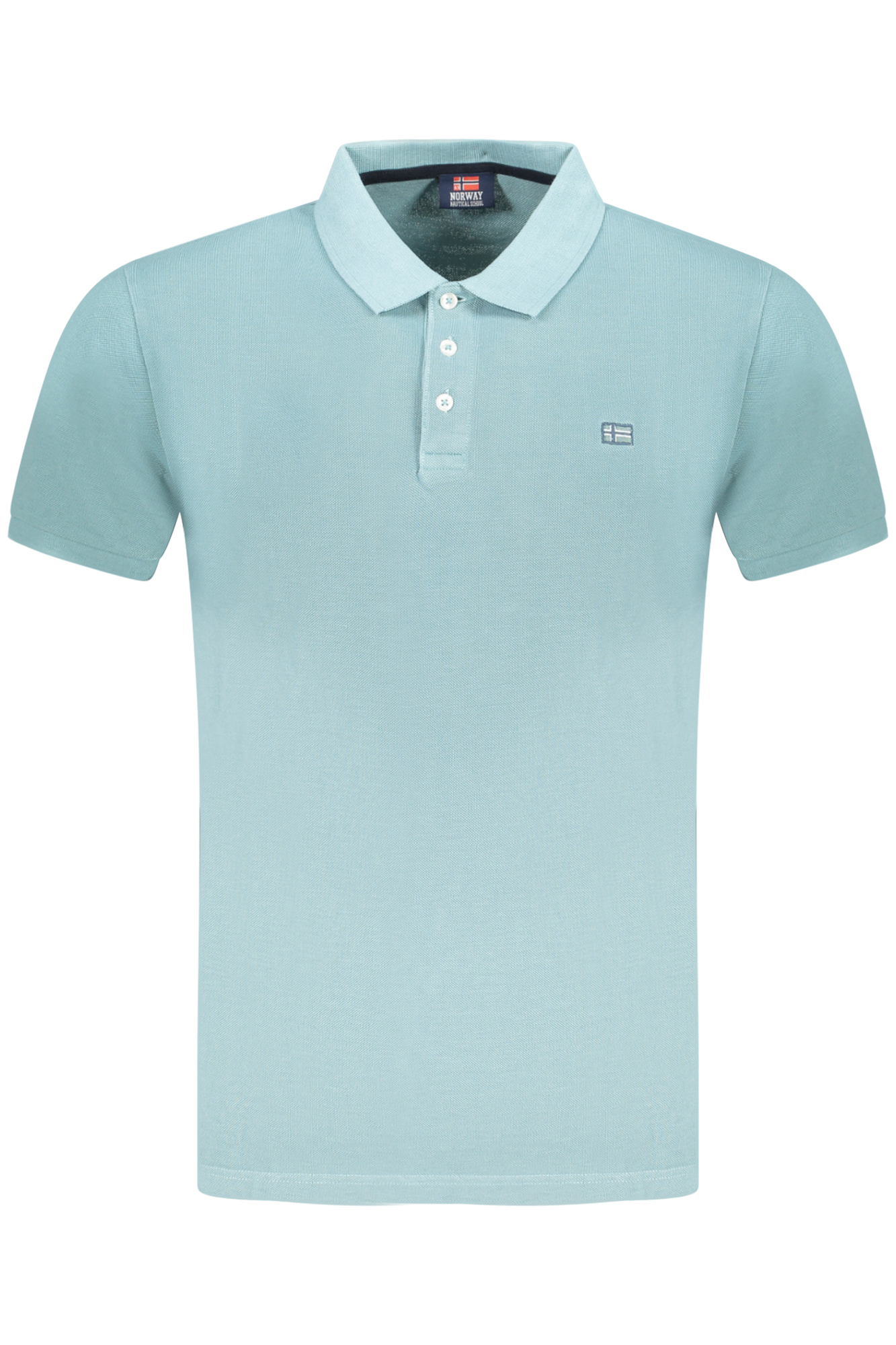 NORWAY 1963 POLO MANICHE CORTE UOMO AZZURRO