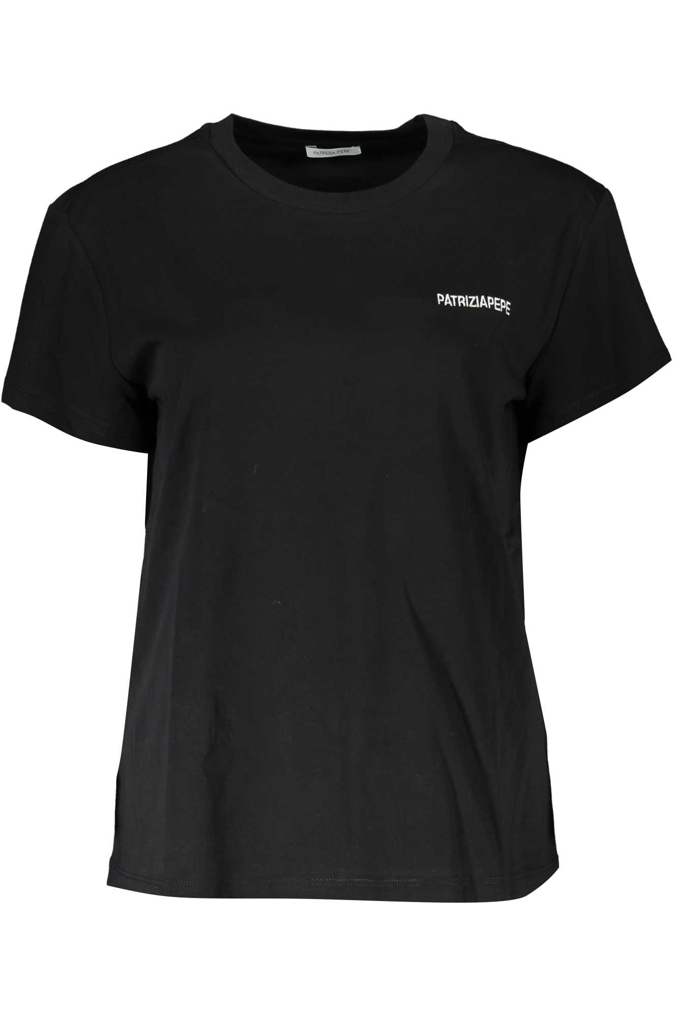 PATRIZIA PEPE T-SHIRT MANICHE CORTE DONNA NERO