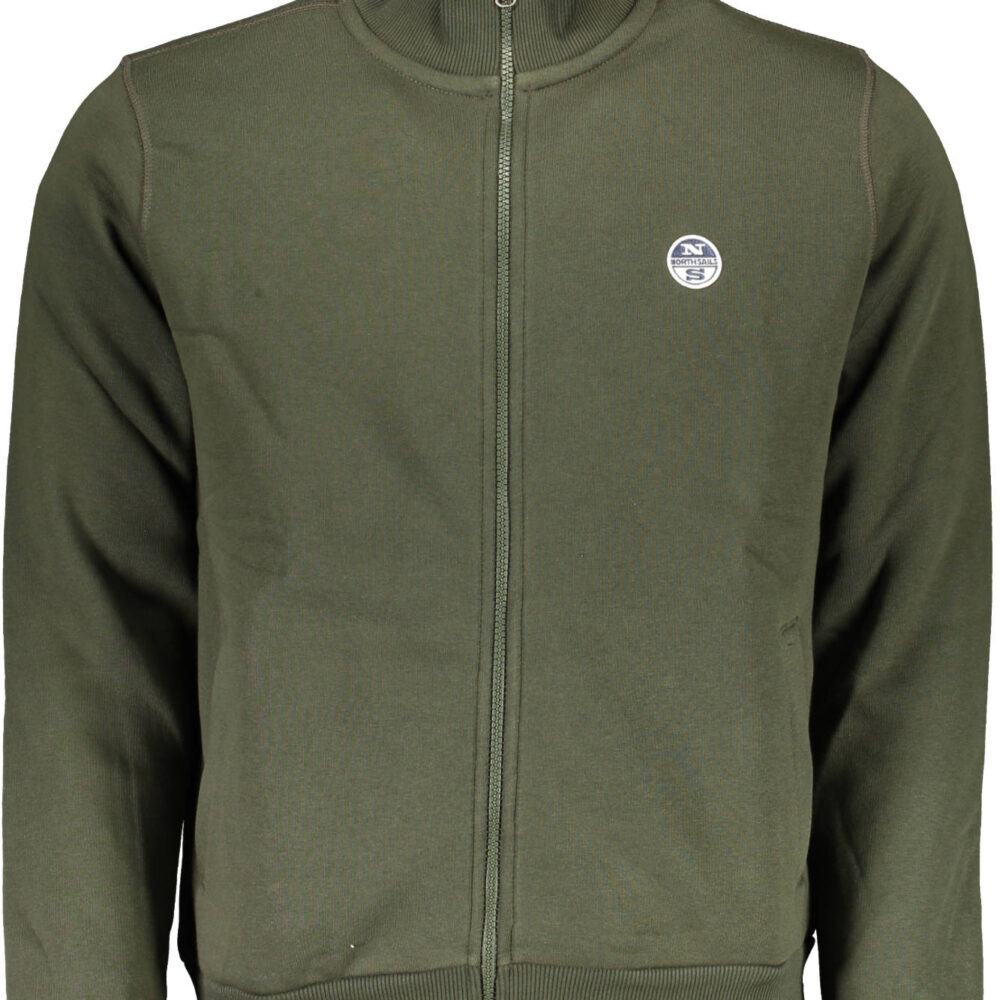 NORTH SAILS FELPA CON ZIP UOMO VERDE