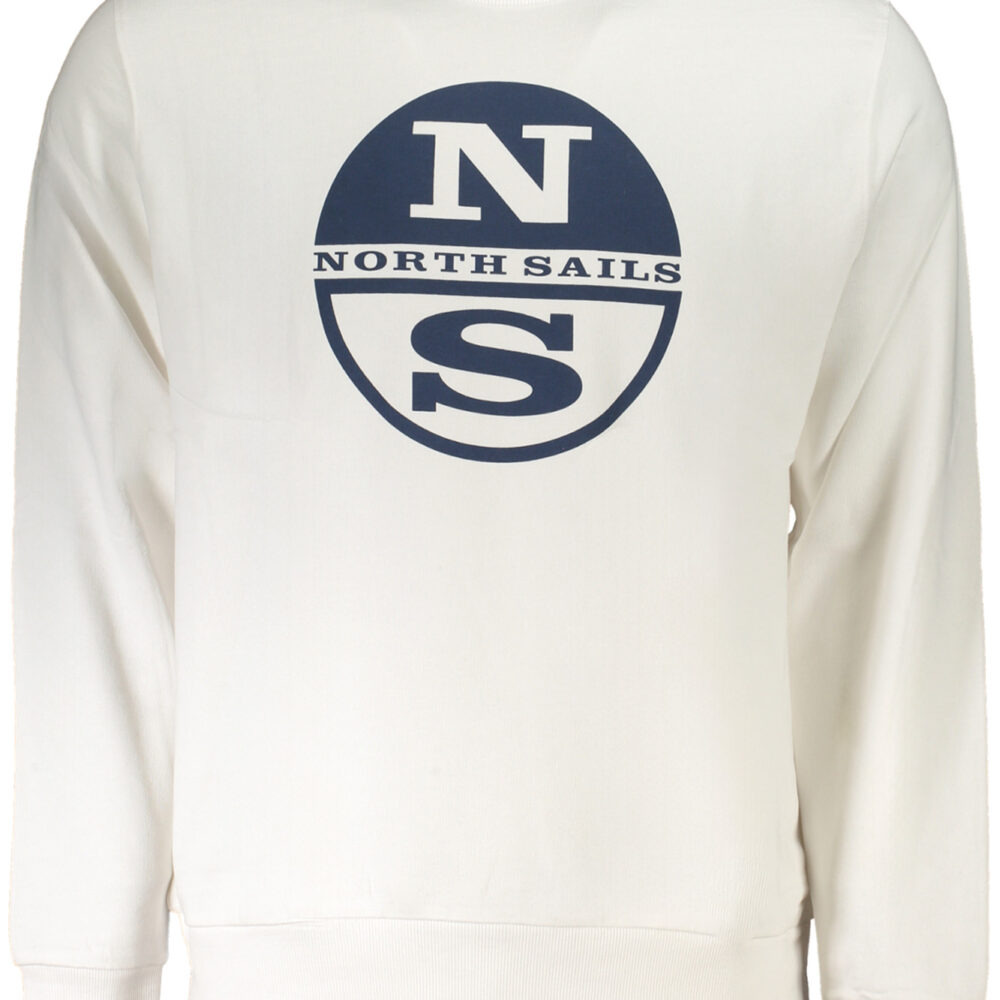 NORTH SAILS FELPA SENZA ZIP UOMO BIANCO
