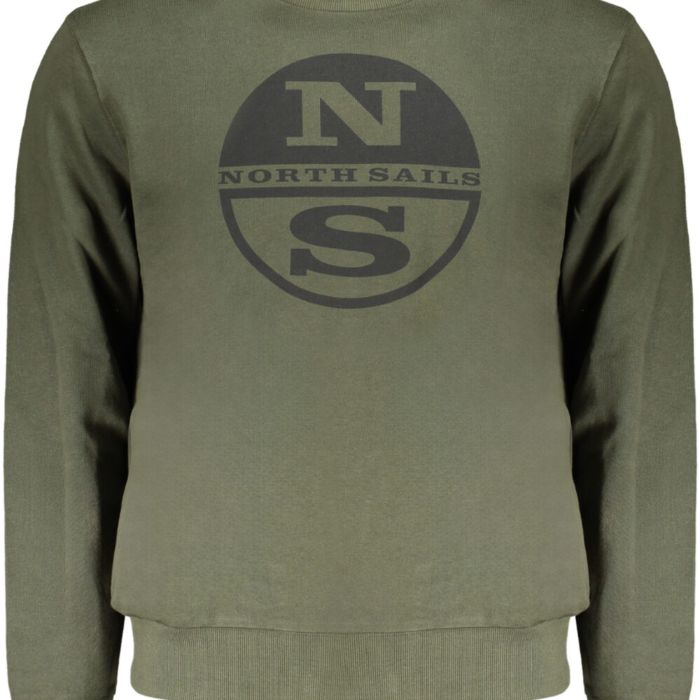 NORTH SAILS FELPA SENZA ZIP UOMO VERDE