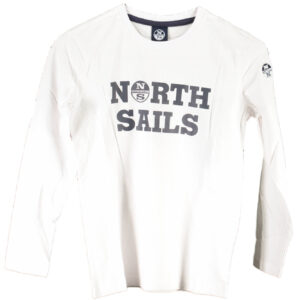 NORTH SAILS T-SHIRT MANICHE LUNGHE BAMBINO BIANCO