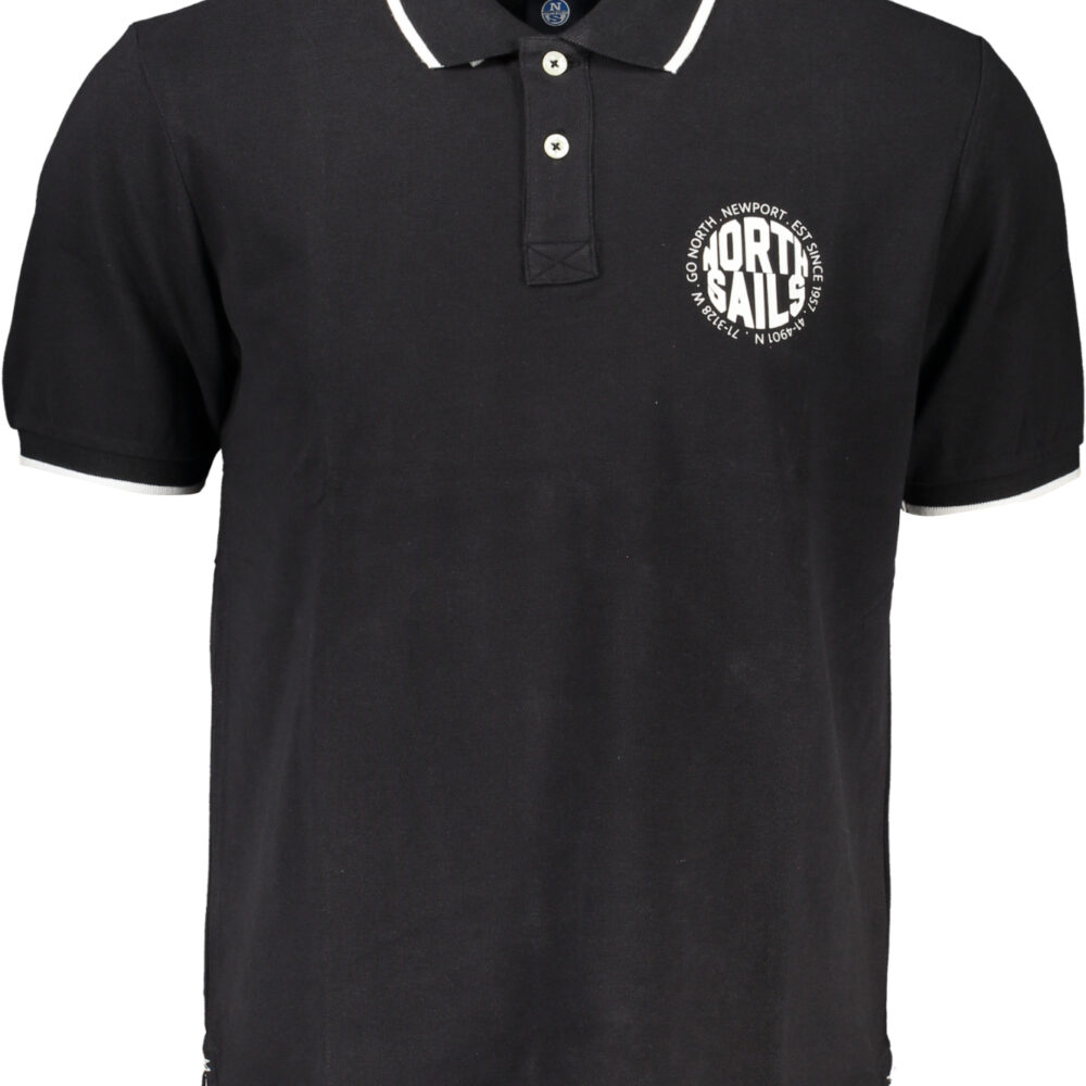 NORTH SAILS POLO MANICHE CORTE UOMO NERO