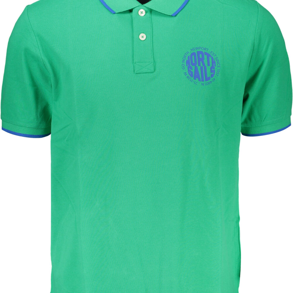 NORTH SAILS POLO MANICHE CORTE UOMO VERDE