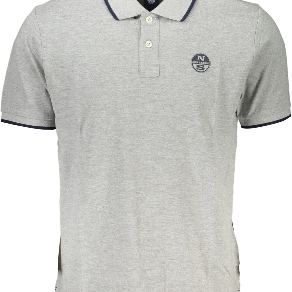 NORTH SAILS POLO MANICHE CORTE UOMO GRIGIO