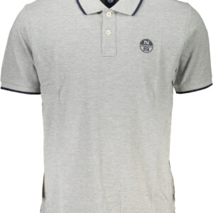 NORTH SAILS POLO MANICHE CORTE UOMO GRIGIO