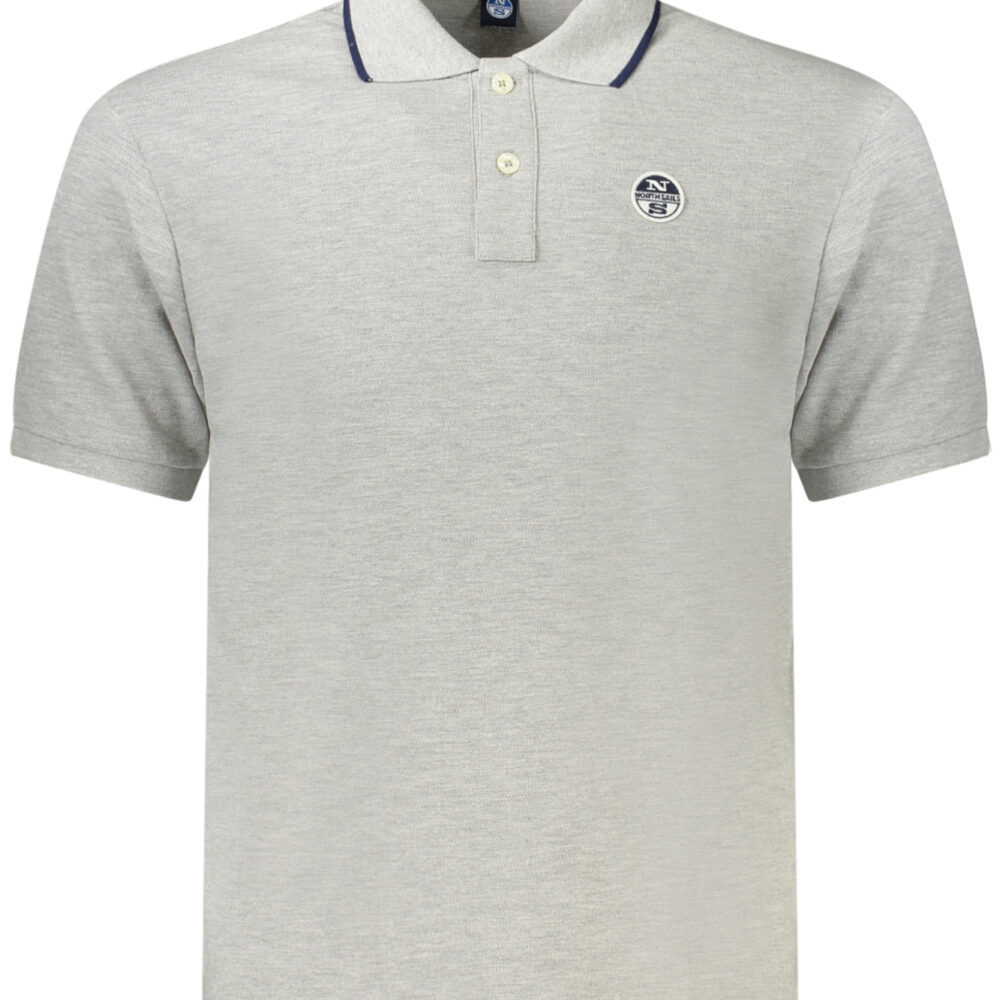 NORTH SAILS POLO MANICHE CORTE UOMO GRIGIO