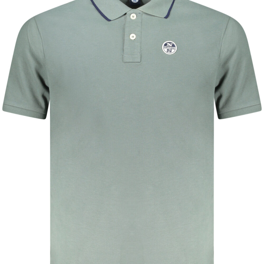 NORTH SAILS POLO MANICHE CORTE UOMO VERDE