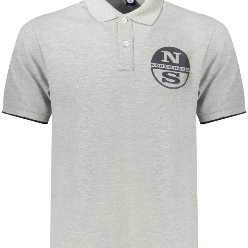 NORTH SAILS POLO MANICHE CORTE UOMO GRIGIO