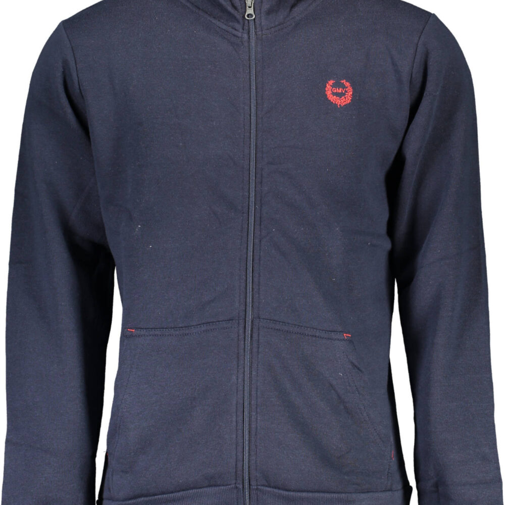 GIAN MARCO VENTURI FELPA CON ZIP UOMO BLU