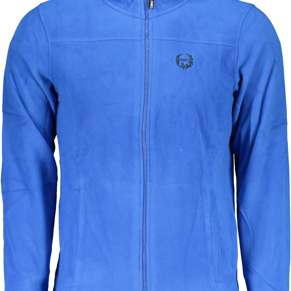 GIAN MARCO VENTURI FELPA CON ZIP UOMO BLU