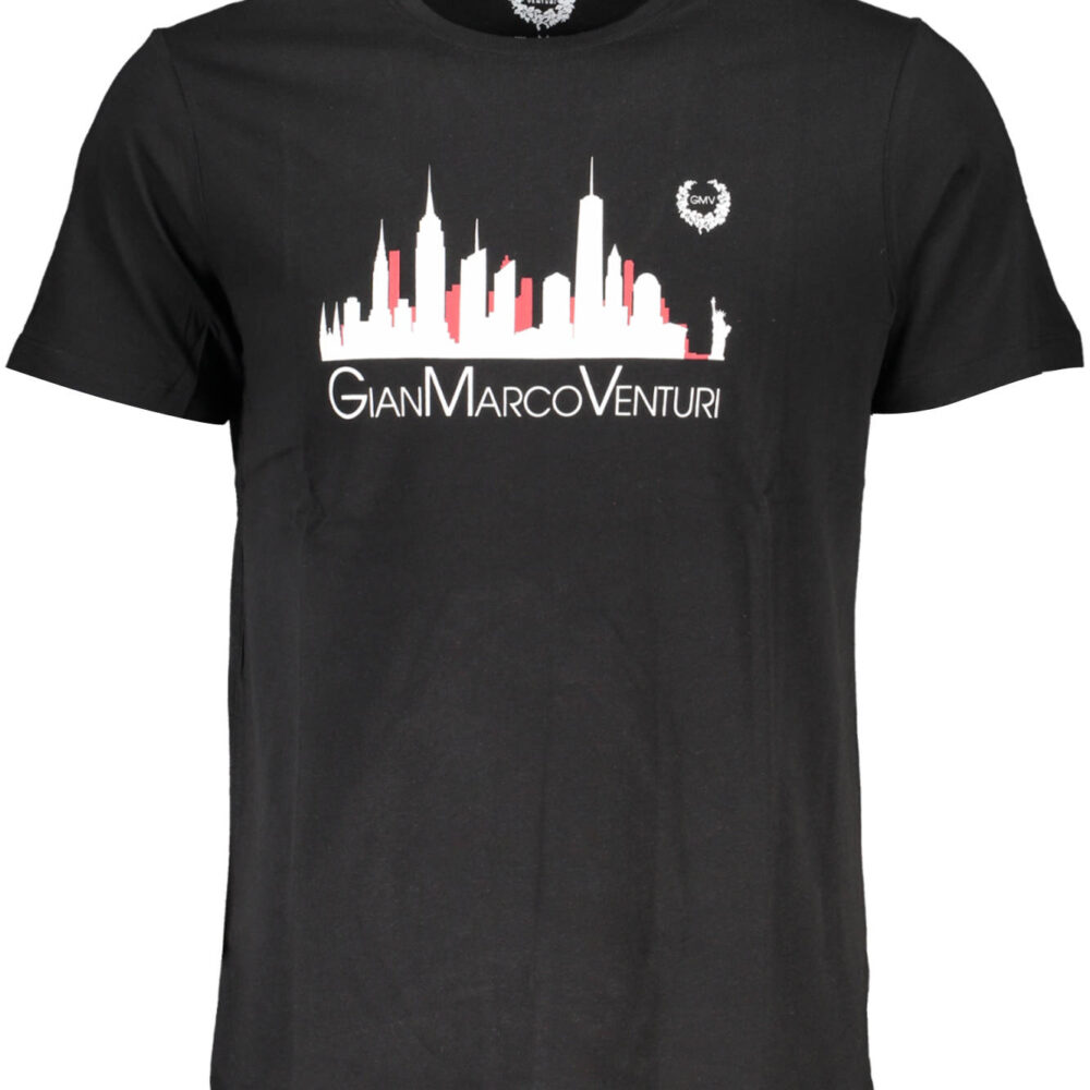 GIAN MARCO VENTURI T-SHIRT MANICHE CORTE UOMO NERO
