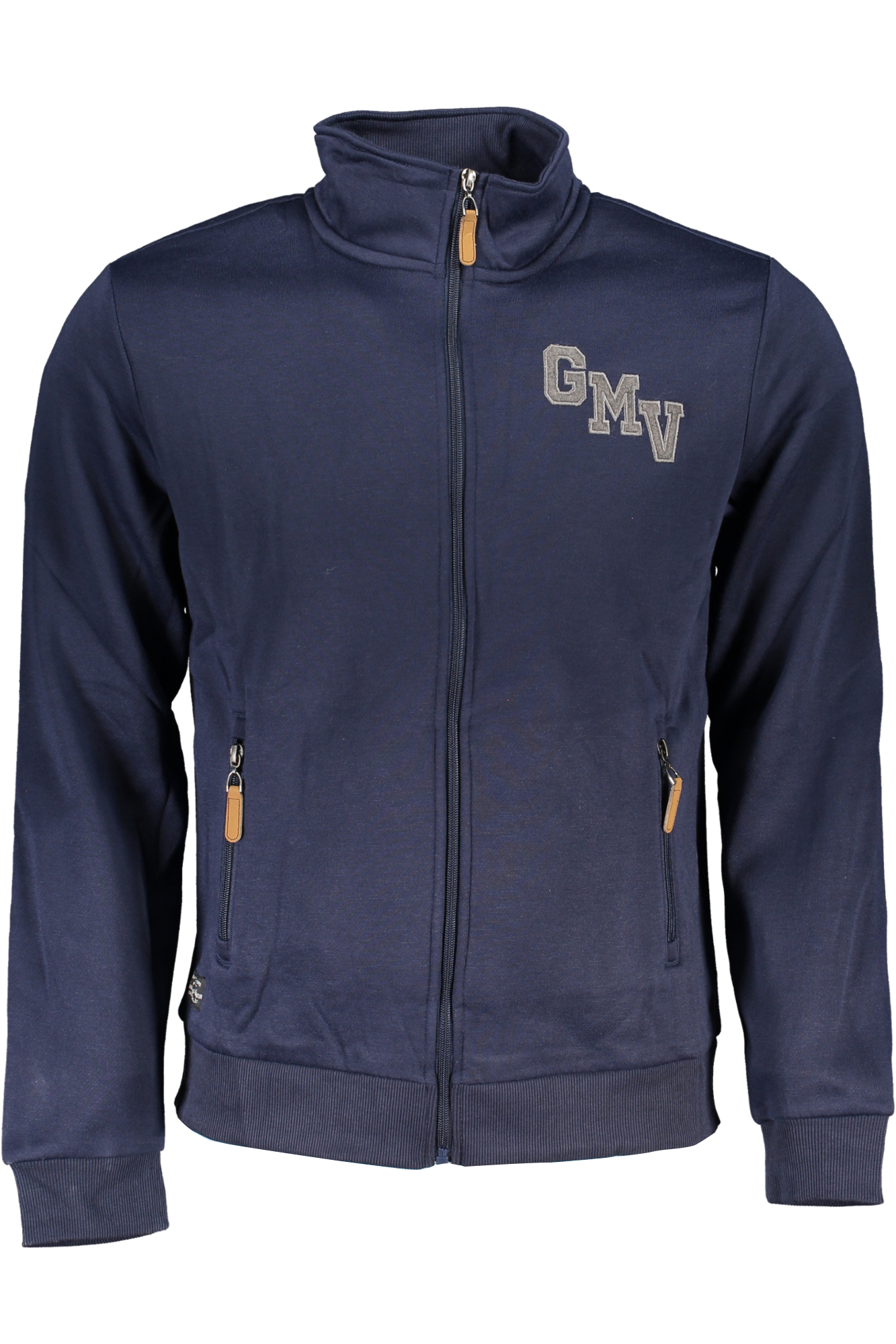 GIAN MARCO VENTURI FELPA CON ZIP UOMO BLU