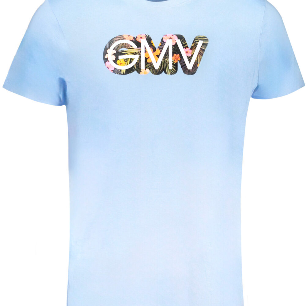GIAN MARCO VENTURI T-SHIRT MANICHE CORTE UOMO AZZURRO