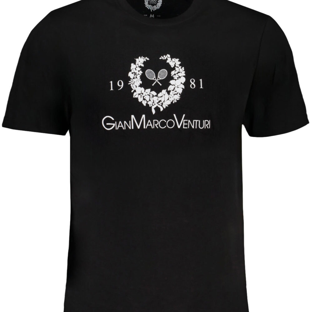GIAN MARCO VENTURI T-SHIRT MANICHE CORTE UOMO NERO