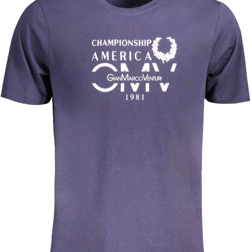 GIAN MARCO VENTURI T-SHIRT MANICHE CORTE UOMO BLU