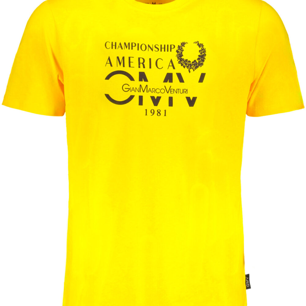 GIAN MARCO VENTURI T-SHIRT MANICHE CORTE UOMO GIALLO