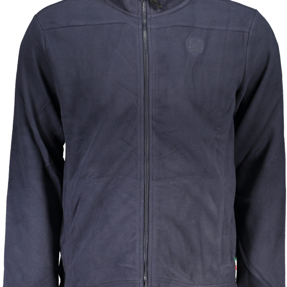GIAN MARCO VENTURI FELPA CON ZIP UOMO BLU