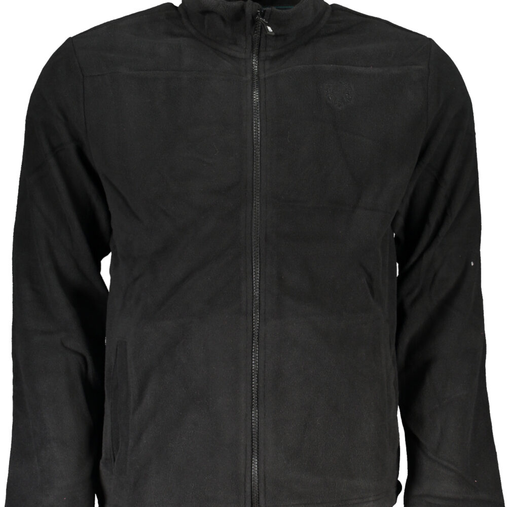 GIAN MARCO VENTURI FELPA CON ZIP UOMO NERO