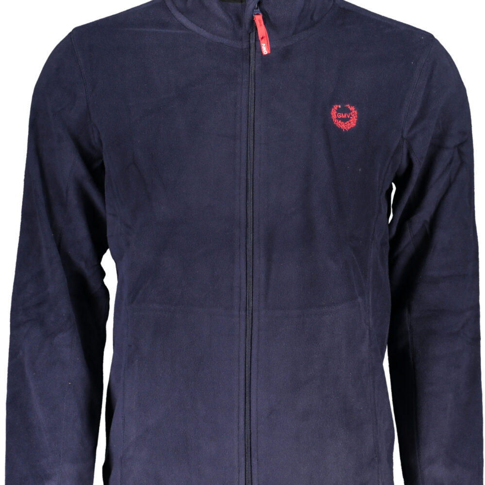 GIAN MARCO VENTURI FELPA CON ZIP UOMO BLU