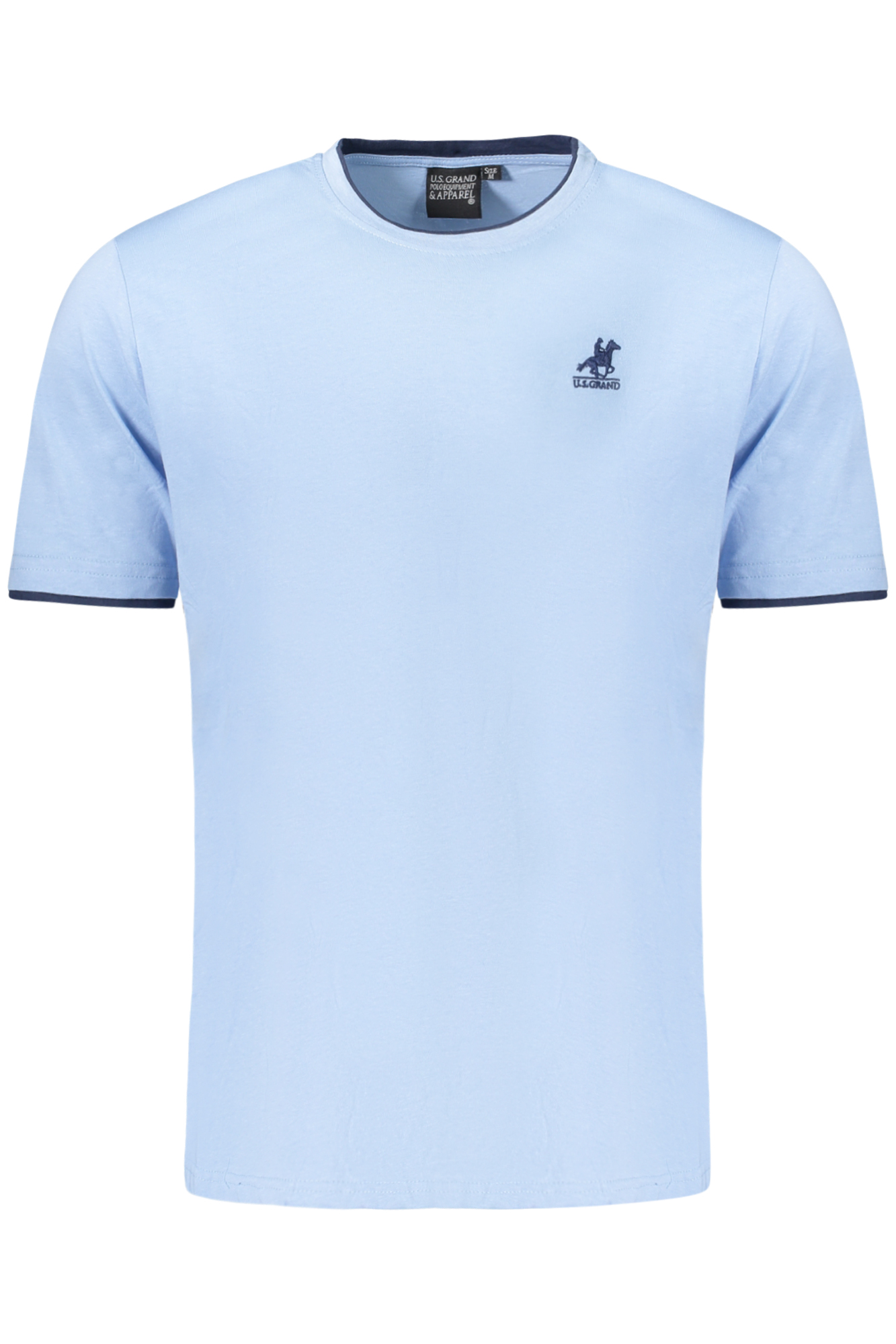 U.S. GRAND POLO T-SHIRT MANICHE CORTE UOMO AZZURRO