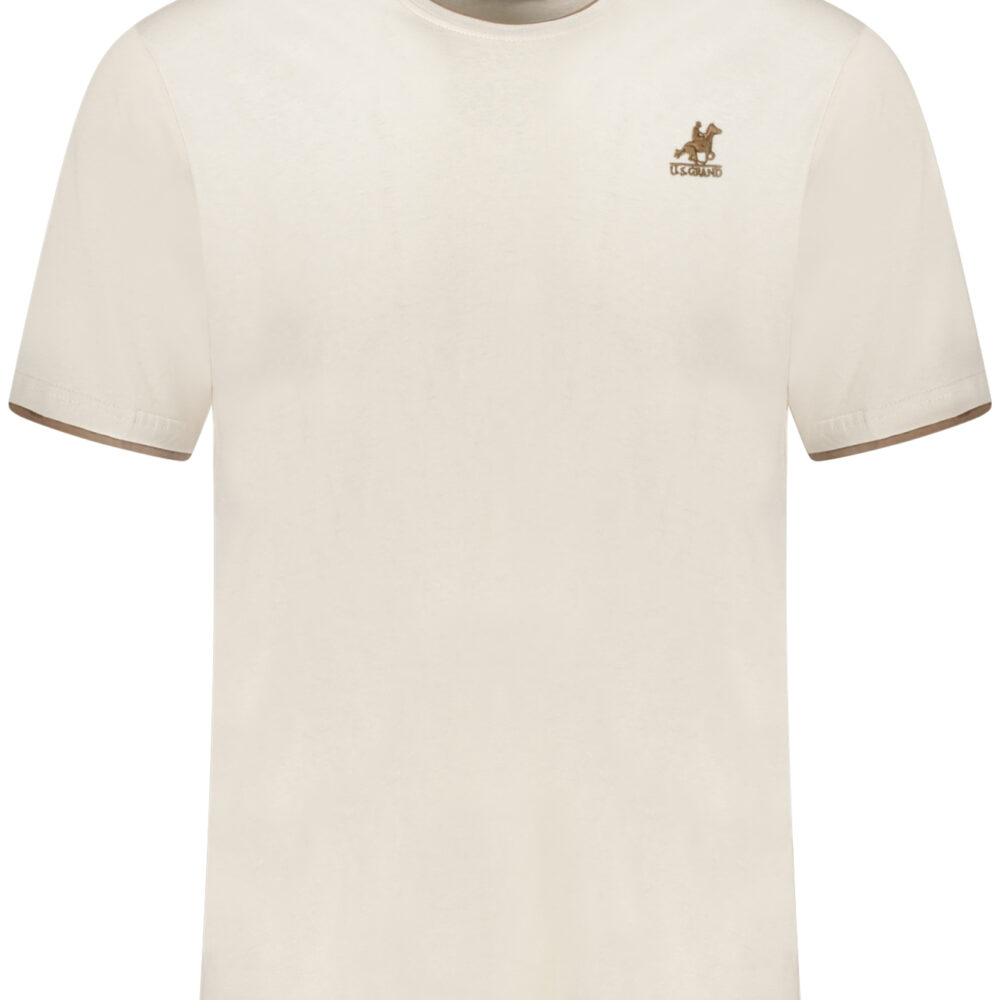 U.S. GRAND POLO T-SHIRT MANICHE CORTE UOMO BEIGE