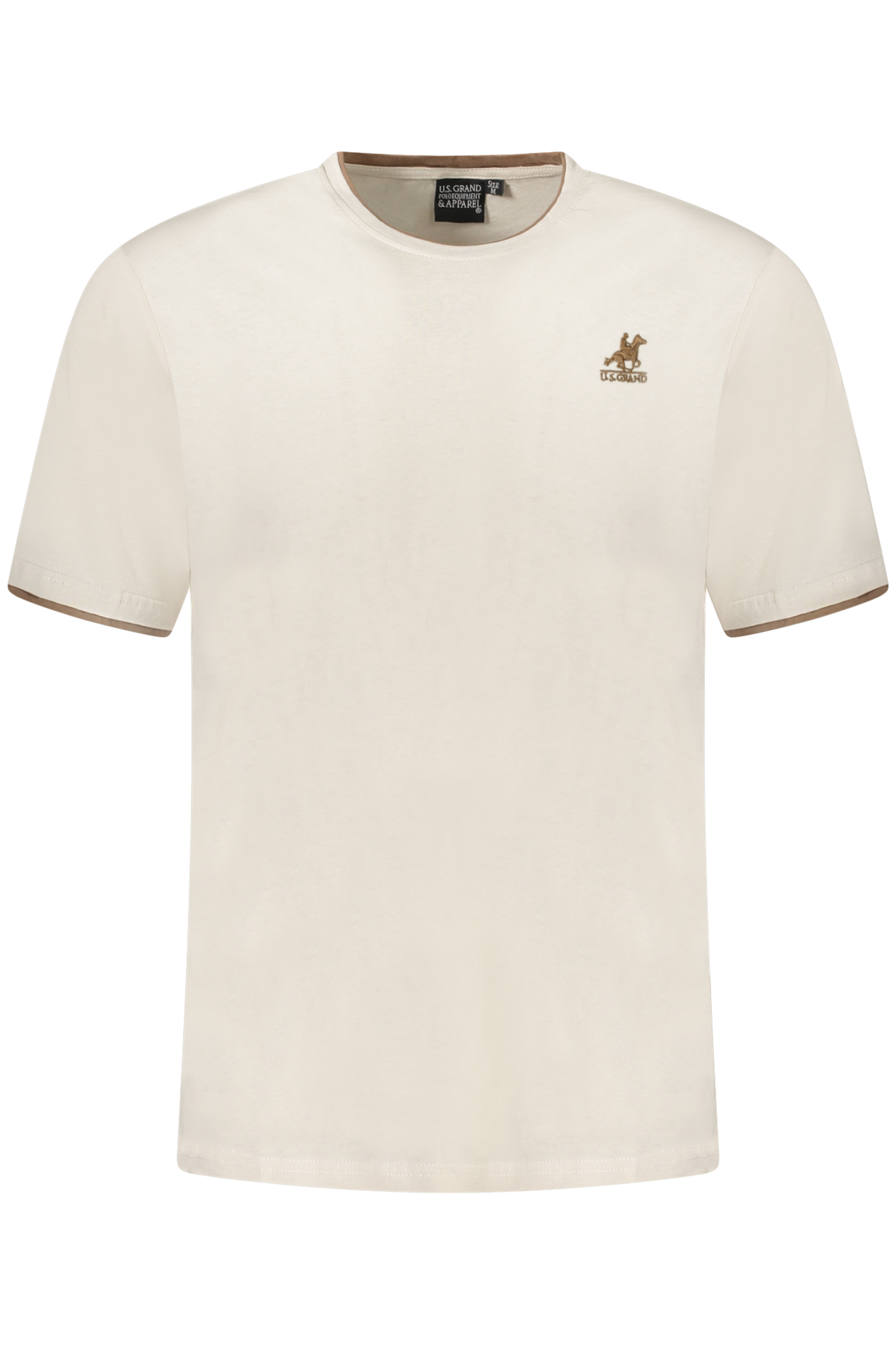 U.S. GRAND POLO T-SHIRT MANICHE CORTE UOMO BEIGE