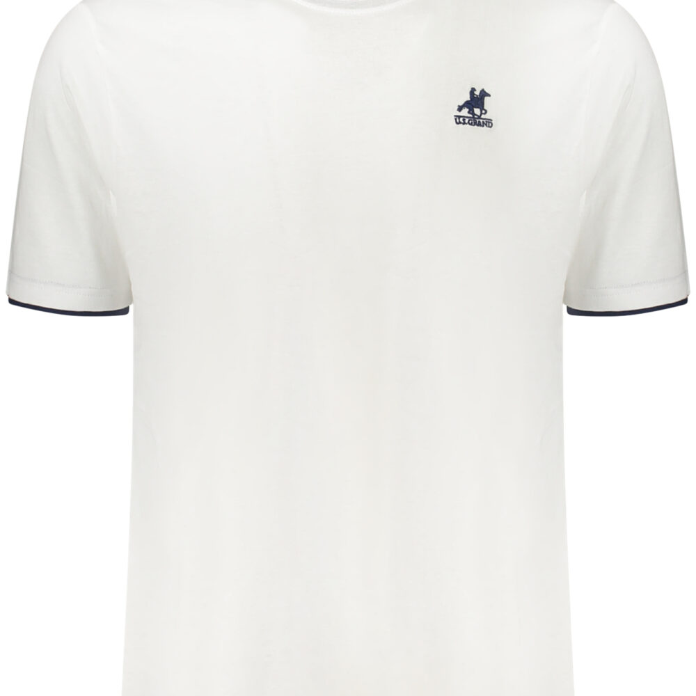 U.S. GRAND POLO T-SHIRT MANICHE CORTE UOMO BIANCO
