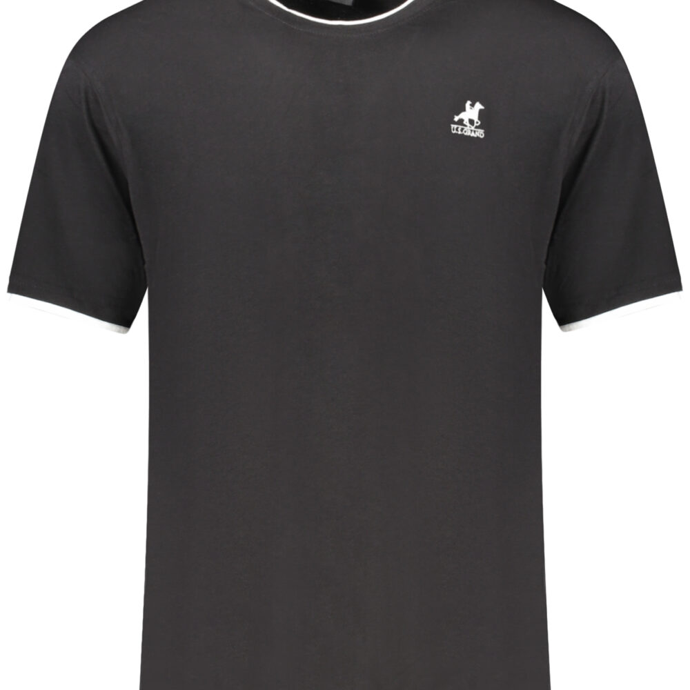 U.S. GRAND POLO T-SHIRT MANICHE CORTE UOMO NERO