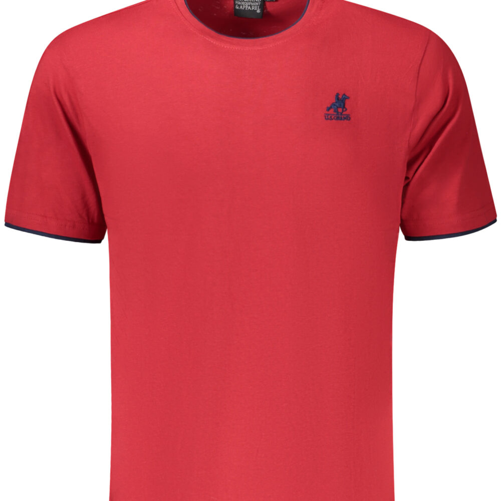 U.S. GRAND POLO T-SHIRT MANICHE CORTE UOMO ROSSO