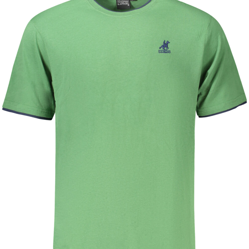 U.S. GRAND POLO T-SHIRT MANICHE CORTE UOMO VERDE