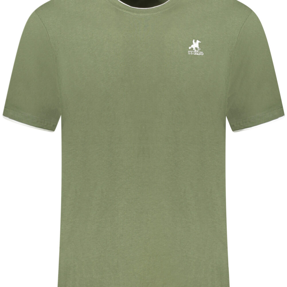 U.S. GRAND POLO T-SHIRT MANICHE CORTE UOMO VERDE