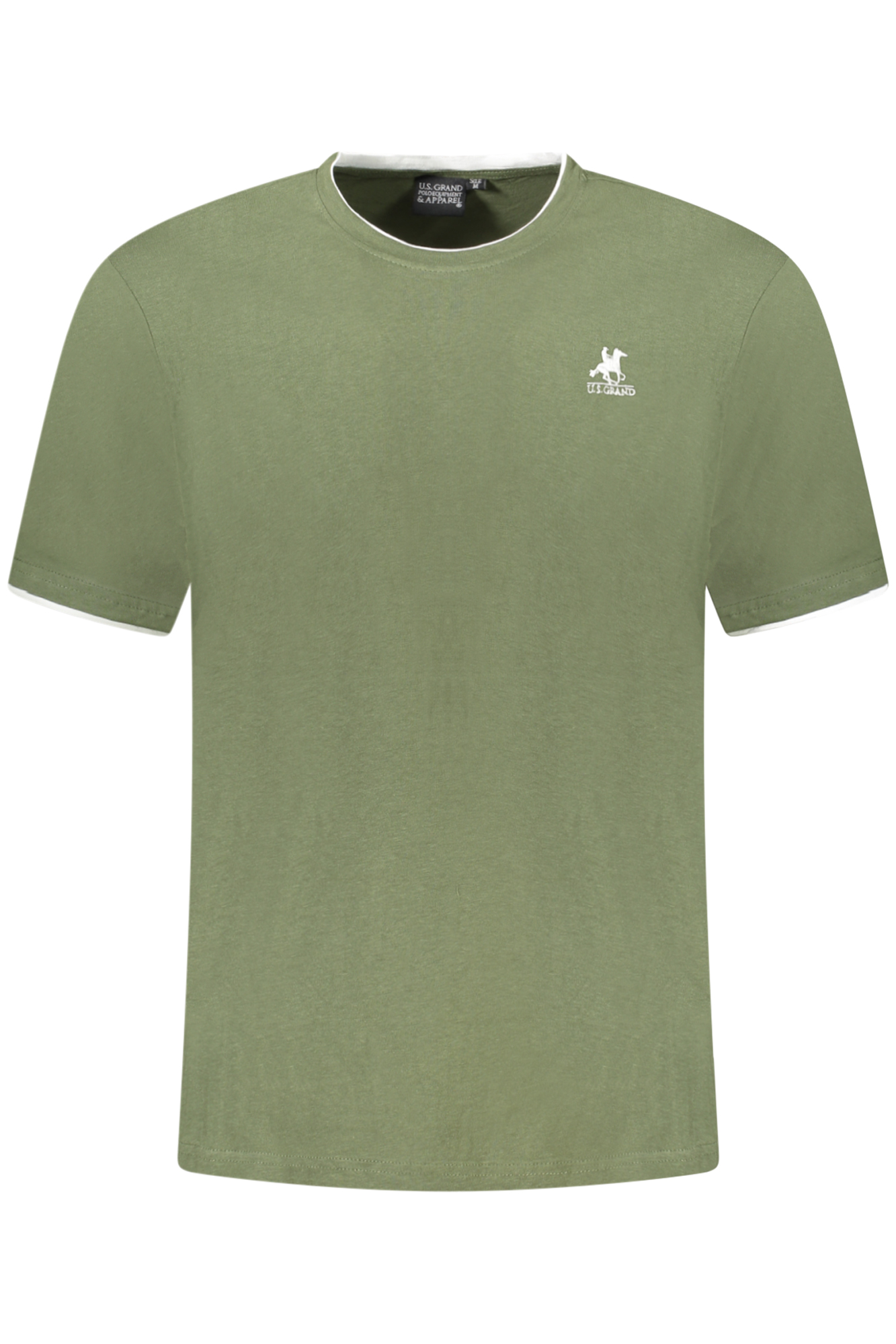U.S. GRAND POLO T-SHIRT MANICHE CORTE UOMO VERDE