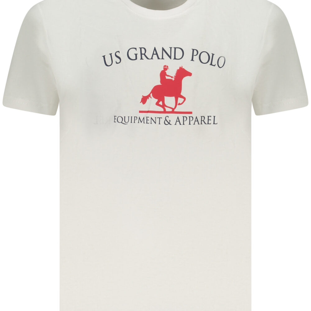 U.S. GRAND POLO T-SHIRT MANICHE CORTE UOMO BIANCO